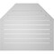 Ekena Millwork Octagonal Top Surface Mount PVC Gable Vent w/ 2"W x 1-1/2"P Brickmould Frame, 34"W x 30"H GVPOT34X3002SF - alternate 4